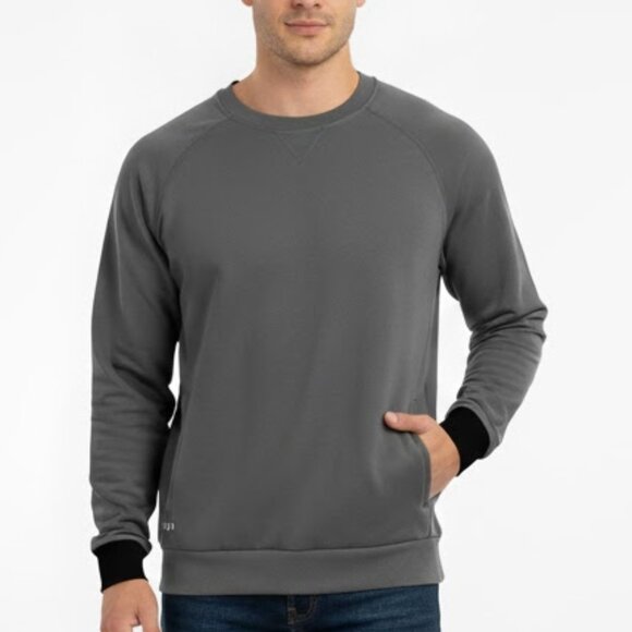 BYLT Premium Basics - Premium Crewneck Sweatshirt Gray Medium - Picture 1 of 6